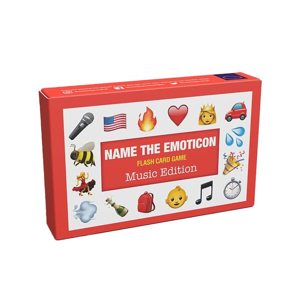 Name the Emoticon Flash Card Game Music Edition Pack of 3