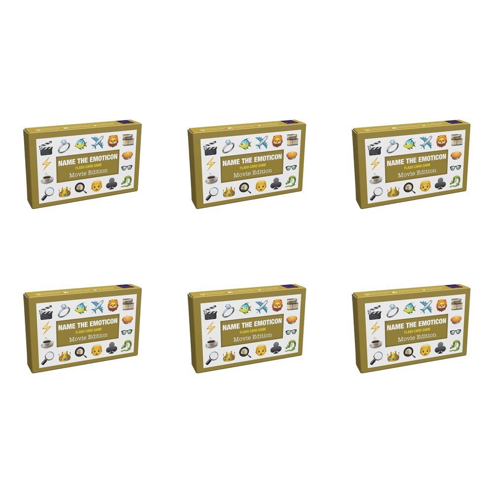 Name the Emoticon Flash Card Game Movie Edition Pack of 6