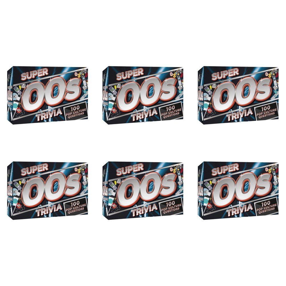 Super 00s Trivia Game 100 Pop Culture Questions Pack of 6