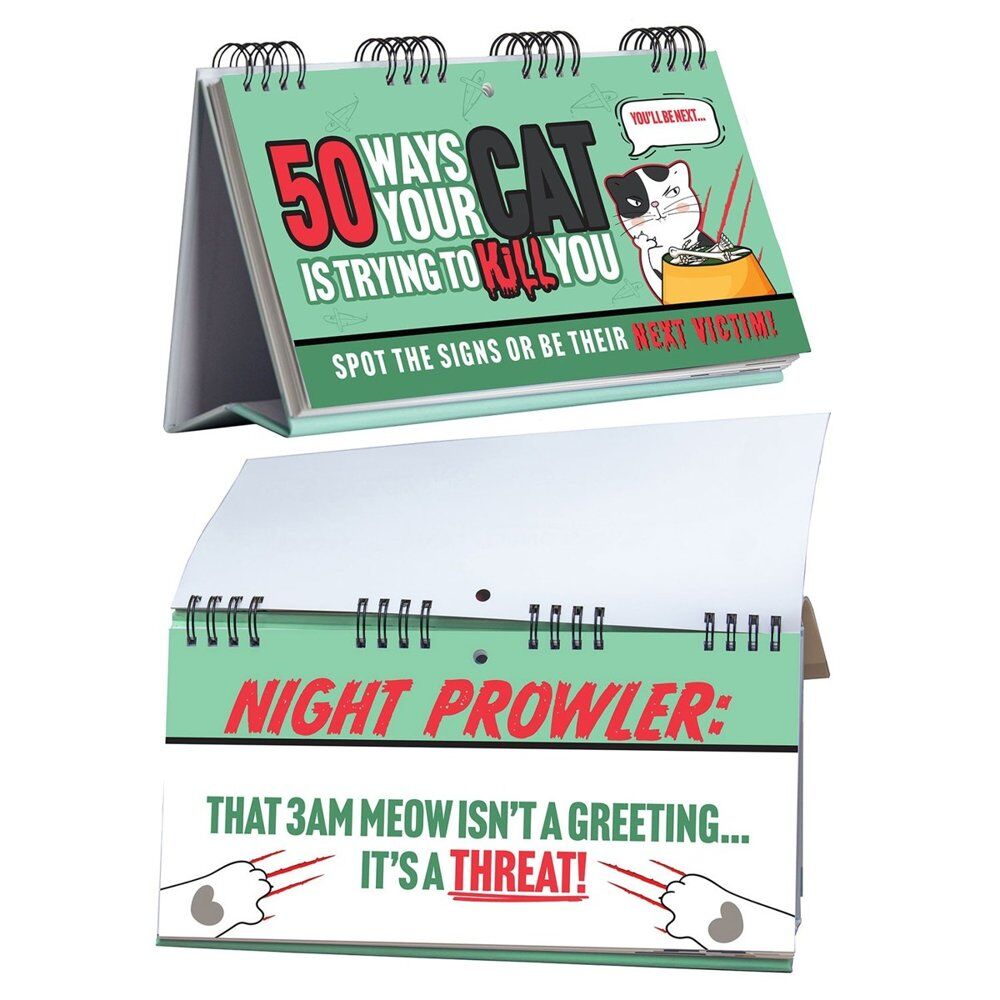 50 Ways Your Cat Is Trying to Kill You Desktop Flip Book Pack of 3