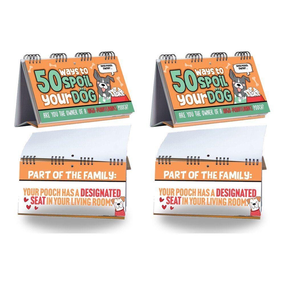 50 Ways to Spoil Your Dog Desktop Flip Book Pack of 2