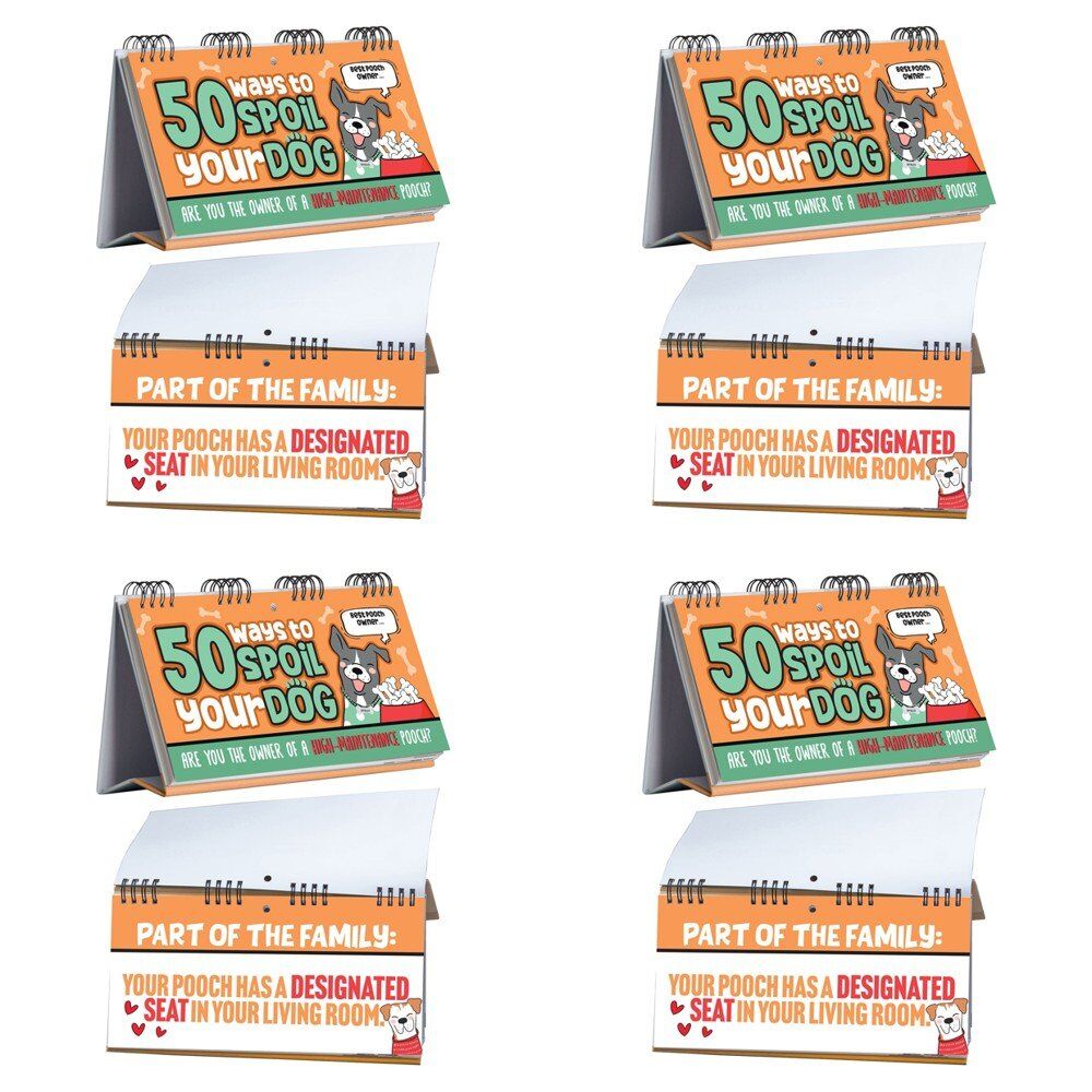50 Ways to Spoil Your Dog Desktop Flip Book Pack of 4