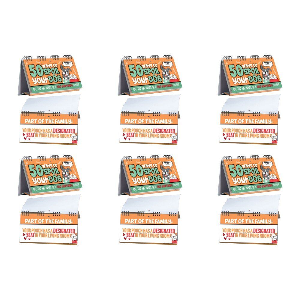 50 Ways to Spoil Your Dog Desktop Flip Book Pack of 6