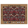 Strawberry Thief Red Work Top Saver Board