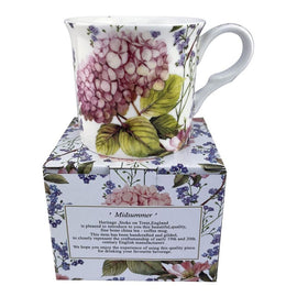 Heritage Midsummer Palace Mug Pink Hydrangea Fine Bone China