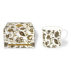 Jacobean White Palace Mug Paisley Floral Fine Bone China