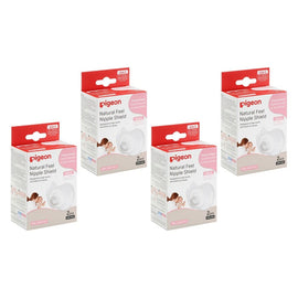 Pigeon Nipple Shield Natural Fit Size LL 2 Pack Bundle of 4