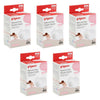 Pigeon Nipple Shield Natural Fit Size LL 2 Pack Bundle of 5