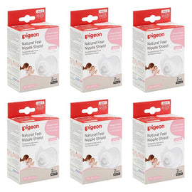Pigeon Nipple Shield Natural Fit Size LL 2 Pack Bundle of 6