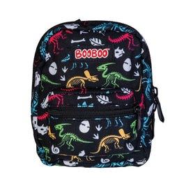 Kids Mini Dinosaur Fossil Backpack Black Preschool & Travel Bag by BooBoo