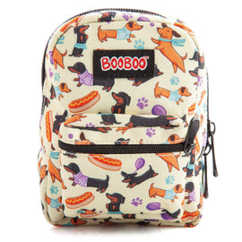 Dachshund Puppy Mini Kids Backpack Sausage Dog & Hotdog Print BooBoo