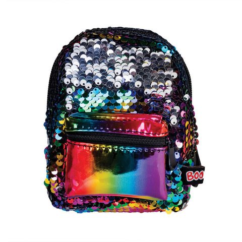Sequin Rainbow Mini Backpack for Kids Aurora Sparkle Bag by BooBoo