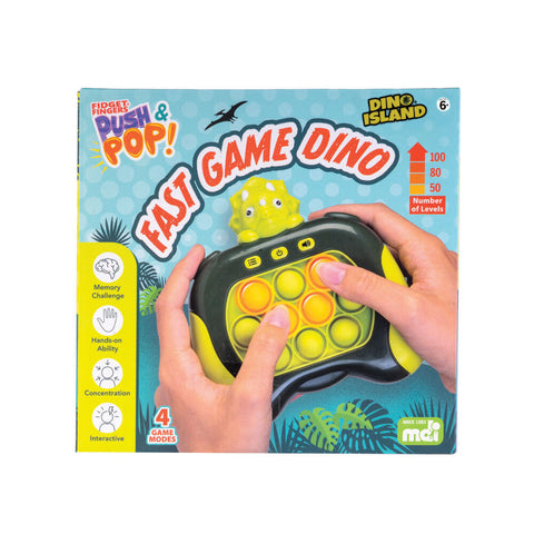 Fidget Fingers Push & Pop Fast Game Dino Memory & Coordination Toy