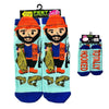 Feet Speak Fisherman Novelty Socks Totally Hooked Soles One Size Fits All Pack of 2