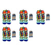 Feet Speak Fisherman Novelty Socks Totally Hooked Soles One Size Fits All Pack of 5