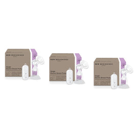 New Beginnings Single Electric Breast Pump Pack of 3