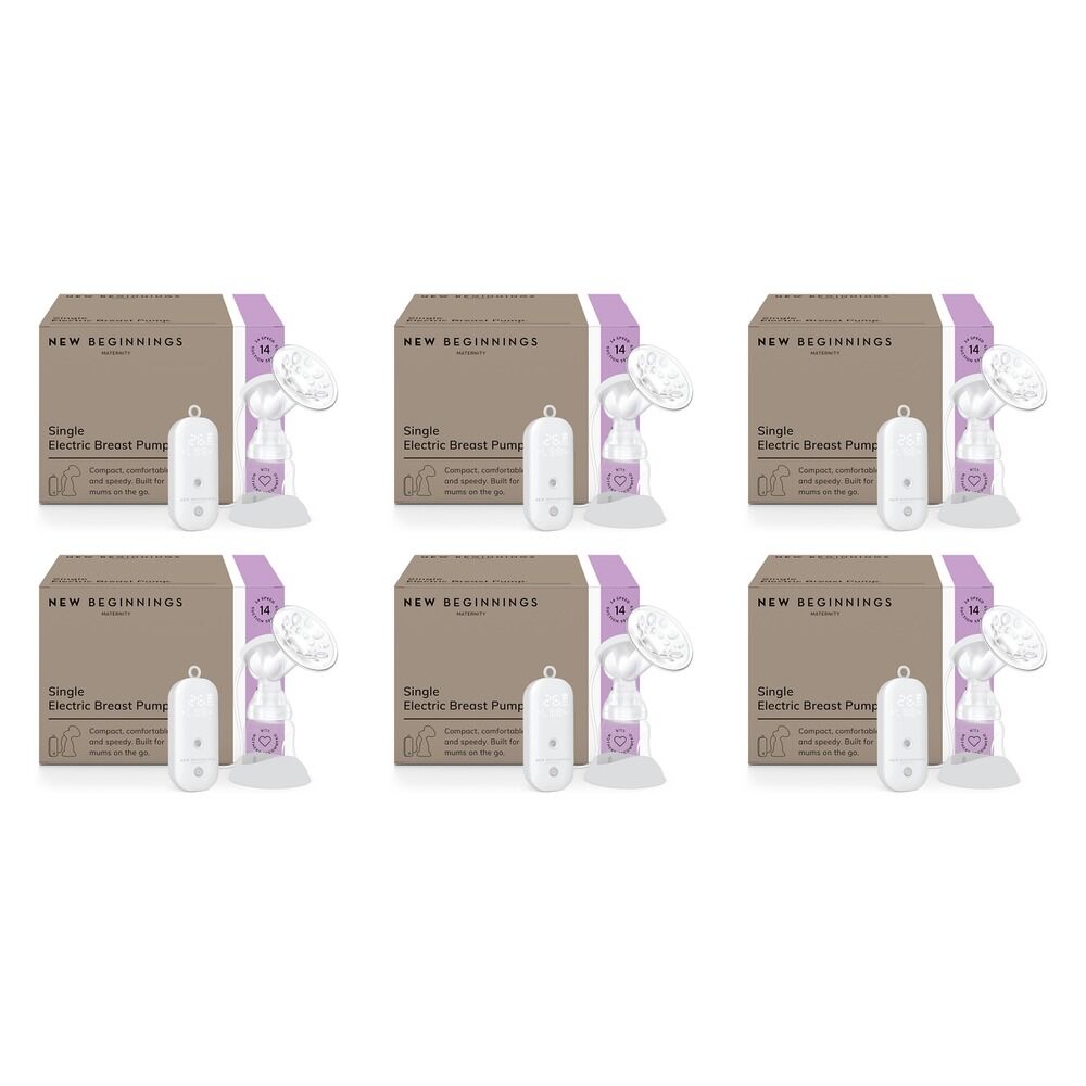 New Beginnings Single Electric Breast Pump Pack of 6