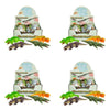 Novelty Gift Pullie Pal Stretch Reptile Assorted Counter Display of 12 Bundle of 4