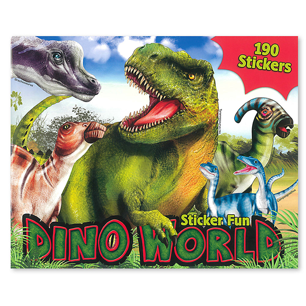 Dino World Sticker Book 190 Stickers 30cm