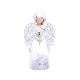 Angel Figurine Beautiful Purple 125mm