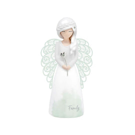Angel Figurine Family Green 125mm
