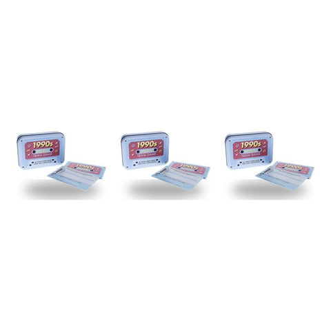 Ridley's 1990s Music Trivia Game in Cassette Tape Tin 40 Trivia Cards Pack of 3