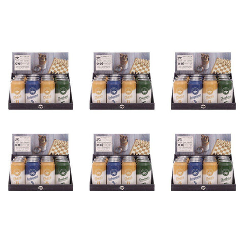 Maverick Beer Can Games Chess Backgammon Checkers Assorted Counter Display of 12 Bundle of 6