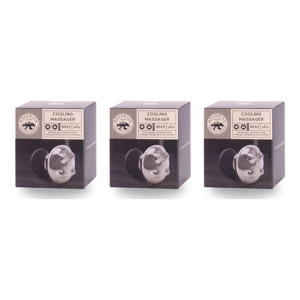 Maverick Stainless Steel Cooling Massager Pack of 3