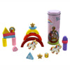Wooden Balancing Blocks Game Unicorn in Tin Pack of 2