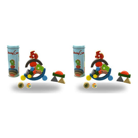 Wooden Balancing Blocks Game Dinosaur in Tin Pack of 2