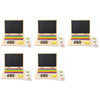 Wooden Magnetic Notebook Laptop Toy with Alphabet Tiles and Chalkboard Pack of 5