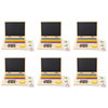 Wooden Magnetic Notebook Laptop Toy with Alphabet Tiles and Chalkboard Pack of 6