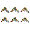 Wooden Police Station Playset with Figures and Vehicles Pack of 6