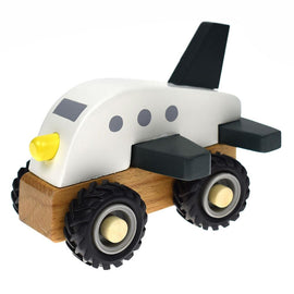 Wooden Off Road Plane Truck Toy