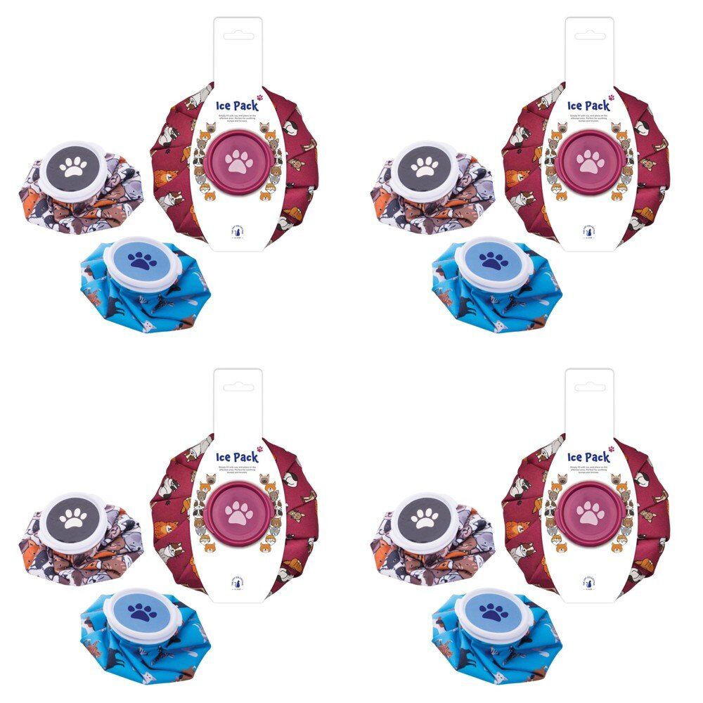 Cat Collective Ice Pack Cat Print Assorted Designs - Random Design and Colour Supplied Bundle of 4
