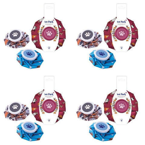 Cat Collective Ice Pack Cat Print Assorted Designs - Random Design and Colour Supplied Bundle of 4