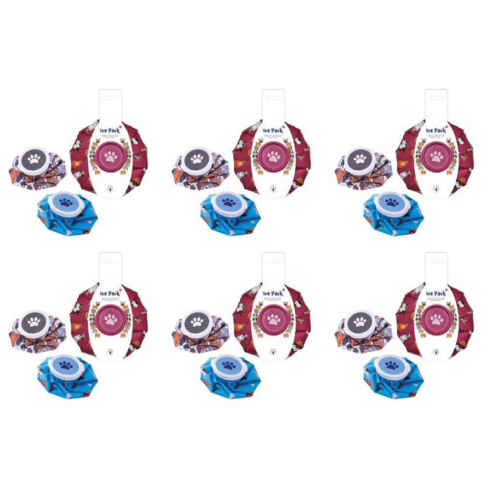 Cat Collective Ice Pack Cat Print Assorted Designs - Random Design and Colour Supplied Bundle of 6