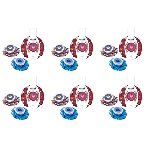 Cat Collective Ice Pack Cat Print Assorted Designs - Random Design and Colour Supplied Bundle of 6