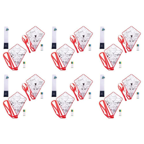 Colour Your Own Kite with Markers Australian Animals - Random Design Supplied Pack of 6
