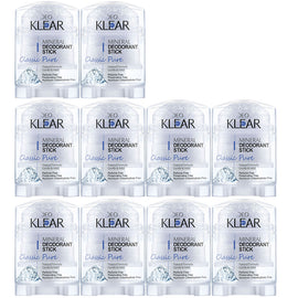 Deoklear Mineral Deodorant Classic Pure 70g Fragrance Free Crystal Bundle 10