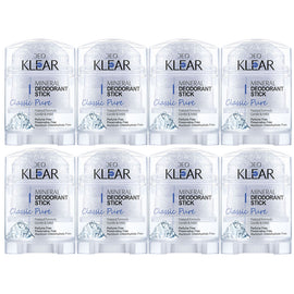 Deoklear Mineral Deodorant Classic Pure 70g Fragrance Free Pack of 8
