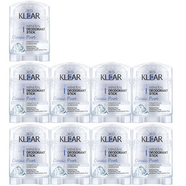 Deoklear Mineral Deodorant Classic Pure 70g Fragrance Free Bundle Pack 9