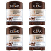 Deoklear Mineral Deodorant Life In Motion Coffee 70g Pack of 4 Heavy Duty