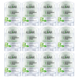 Deoklear Mineral Deodorant Skin Rescue Aloe Vera 70g Sensitive Skin 12 Pack