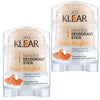 Deoklear Mineral Deodorant Skin Bright Papaya 70g Twin Pack Brightening Odour