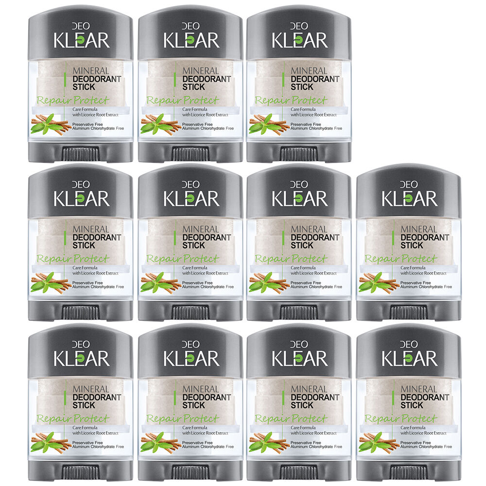Deoklear Mineral Deodorant Repair Protect Licorice Extract 70g Bundle of 11