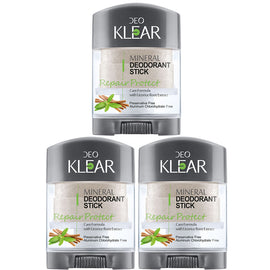 Deoklear Mineral Deodorant Repair Protect Licorice 70g Aluminium Free Pack of 3