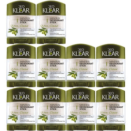 Deoklear Mineral Deodorant Ultra Clear Mediterranean Olive 70g Pack of 10