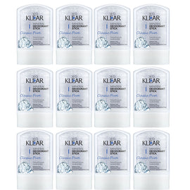 Deoklear Mineral Deodorant Classic Pure Fragrance Free 60g Pack of 12