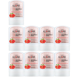 Deoklear Skin Enhance Mineral Deodorant Goji Berry 60g Pack of 9 Brightening